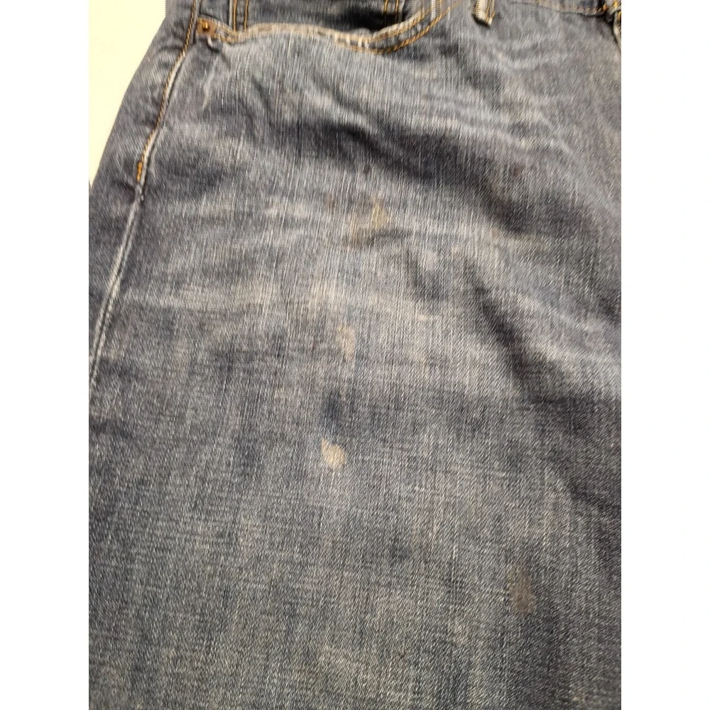 Levis 514 Straight Fit Men's Blue Denim Jeans 36x30 Medium Wash Casual Wear